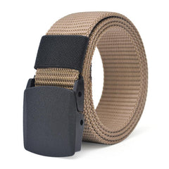 Men's Nylon Canvas Belt 1.5inch Plastic Buckle Military Tactical Belt