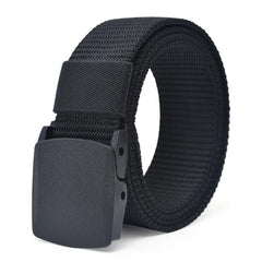 Men's Nylon Canvas Belt 1.5inch Plastic Buckle Military Tactical Belt
