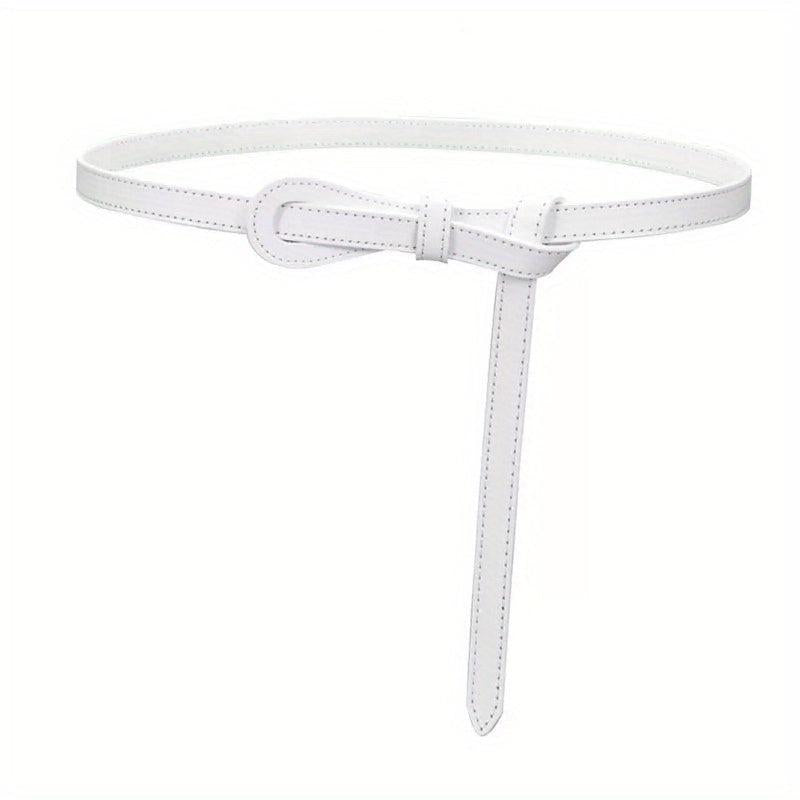 Vintage Knotted Thin Belt Casual Dress Belt Classic Sweater Shirt Waistband