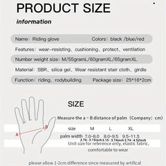 Shockproof GEL Pad Cycling Gloves Half Finger Sport Resistance