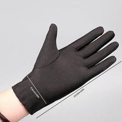 Ice Silk Spandex Driving Gloves Elastic Pair