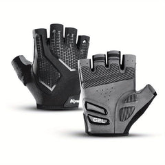 Half Finger Cycling Gloves Liquid Silicone Shock Absorbing