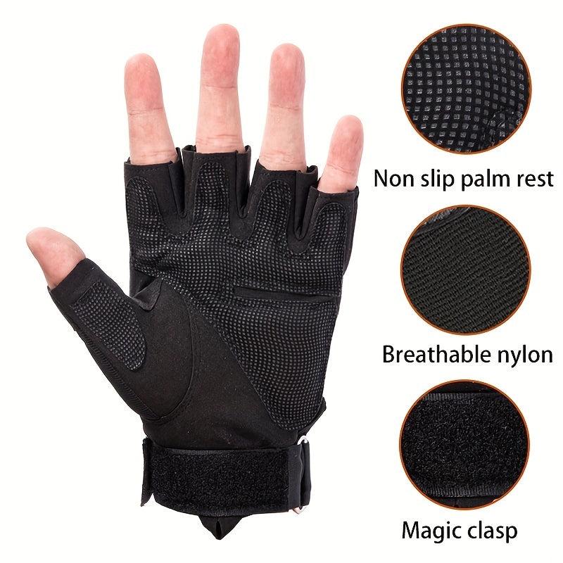 Half Finger Tactical Gloves Outdoor Men's Military Gloves Hiking Motorcycle