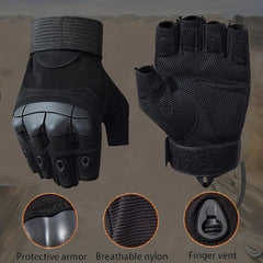 Half Finger Tactical Gloves Outdoor Men's Military Gloves Hiking Motorcycle