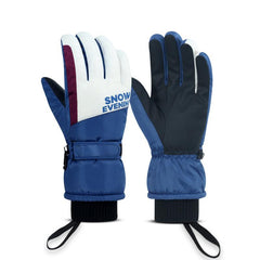 Men's Plush Thickened Cold-proof Waterproof Ski Gloves