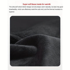 Winter Thermal PU Leather Touch Screen Waterproof Gloves for Cycling Ski