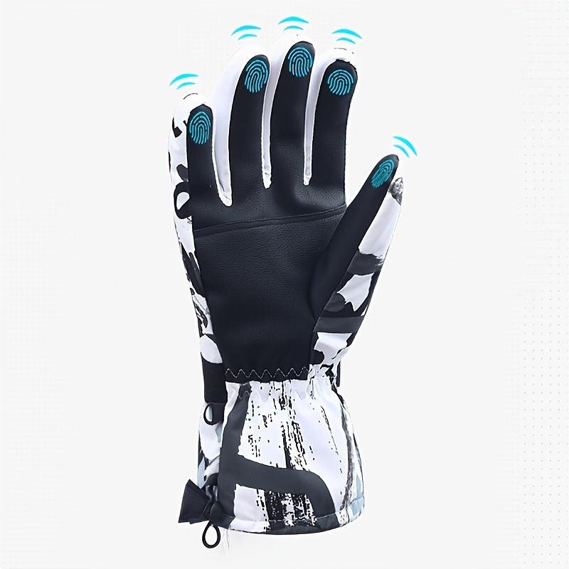 Winter Ski Gloves Waterproof Warm Touch Screen Cycling Gloves