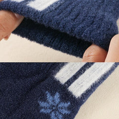 Men's Winter Warm Gloves Pointer Knitted Wool Gloves Men's Cold Proof