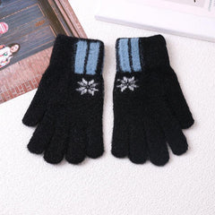 Men's Winter Warm Gloves Pointer Knitted Wool Gloves Men's Cold Proof