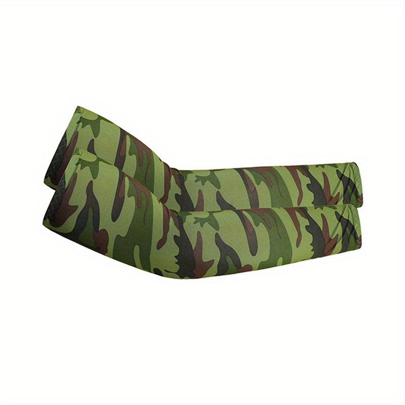 Outdoor Ice Silk Sunscreen Arm Sleeves for Riding Fishing