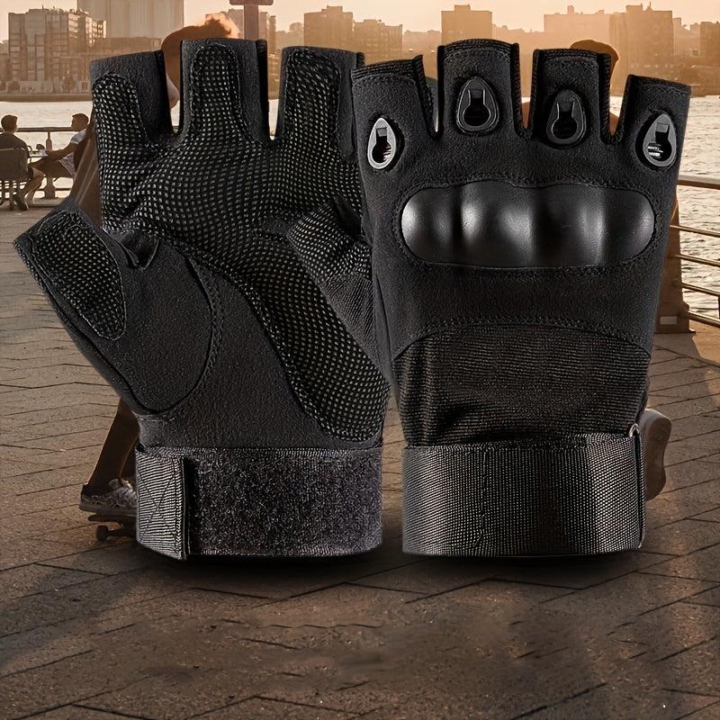 Half Finger Tactical Gloves for Men, Military Hiking Cycling Sports Gloves