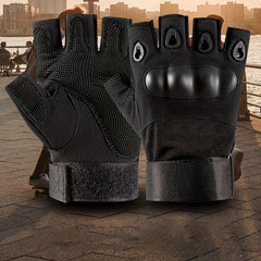 Half Finger Tactical Gloves for Men, Military Hiking Cycling Sports Gloves