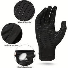 Copper Fiber Full Finger Health Care Gloves