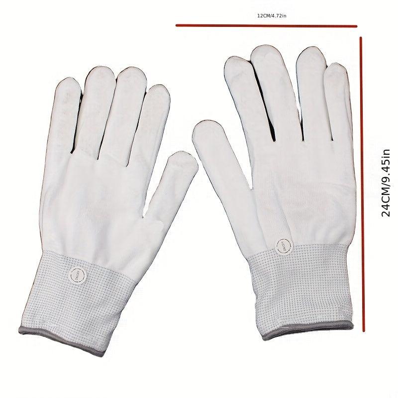 LED Flashing Finger Gloves Hand Bone Luminous Gloves Punk Halloween