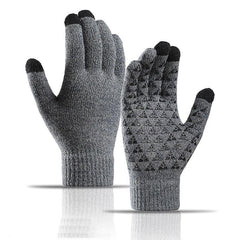 Unisex Winter Knitted Wool Gloves Touch Screen Warm