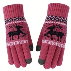 Winter Warm Touch Screen Cycling Knitted Gloves