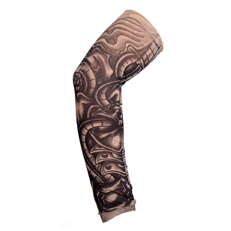 Outdoor Cycling Sunscreen Tattoo Sleeve UV Protection Long Gloves
