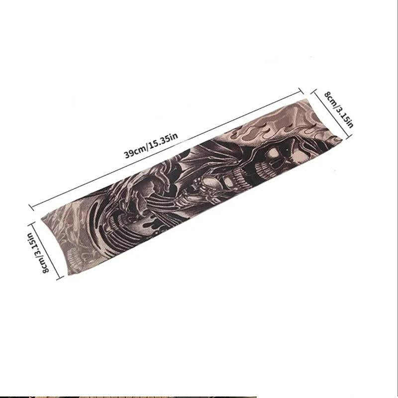 Outdoor Cycling Sunscreen Tattoo Sleeve UV Protection Long Gloves