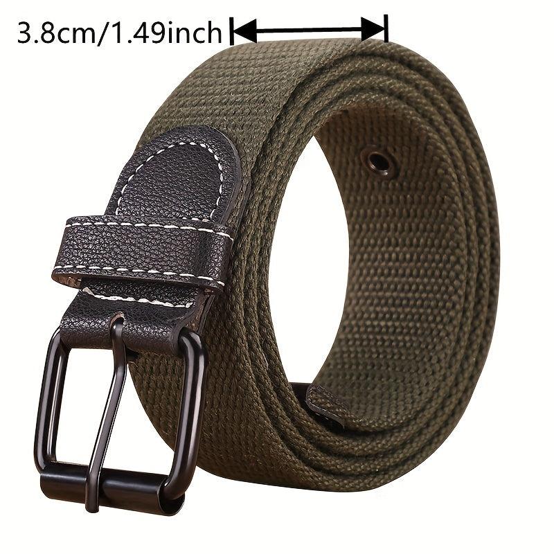 Thickened Canvas Belt Casual Buckle Jeans Belt