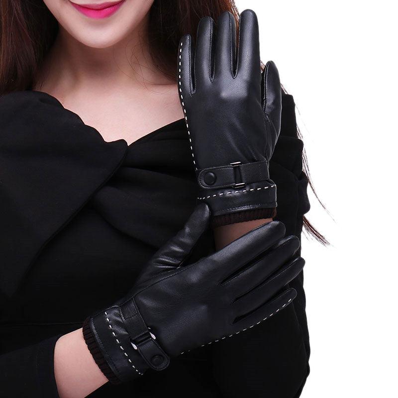 Unisex Warm Waterproof Touchscreen Leather Gloves