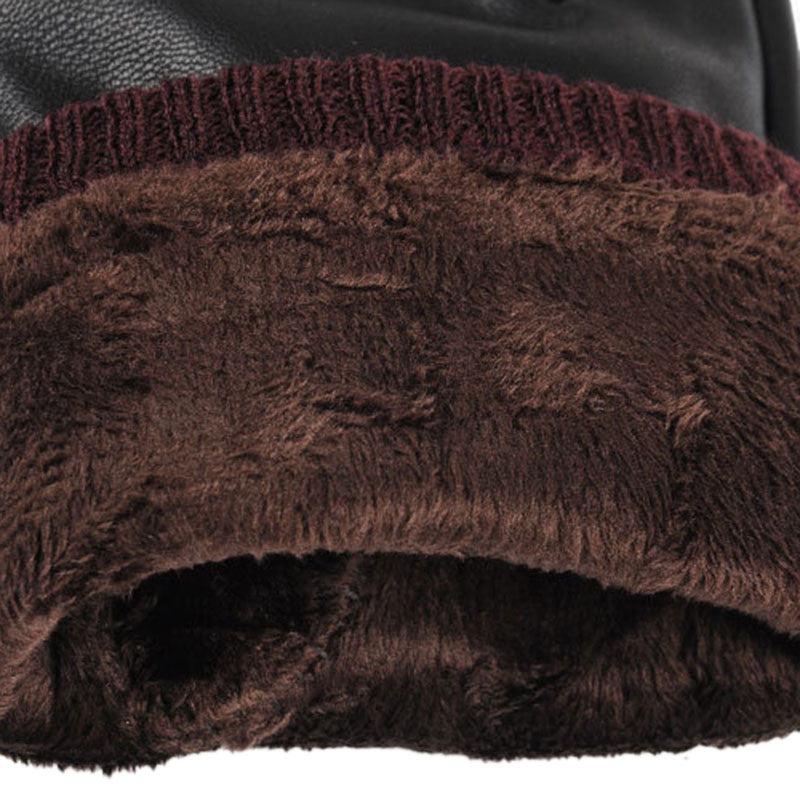 Unisex Warm Waterproof Touchscreen Leather Gloves
