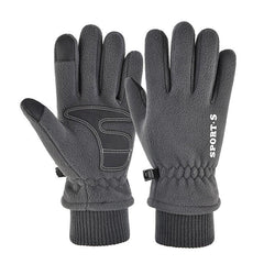 Men's Winter Fleece Touch Screen Cycling Ski Gloves