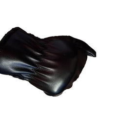 Men's Casual PU Leather Winter Cycling Plus Velvet Thickened Outdoor Windproof