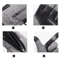 Men's Winter Gloves Touch Screen Waterproof Cycling Outdoor Sports Gloves