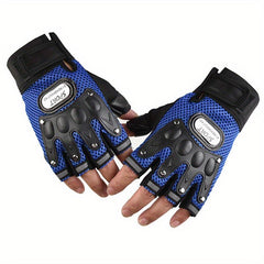 Half Finger Gloves Motorcycle Summer Fingerless Gloves Racing Riding