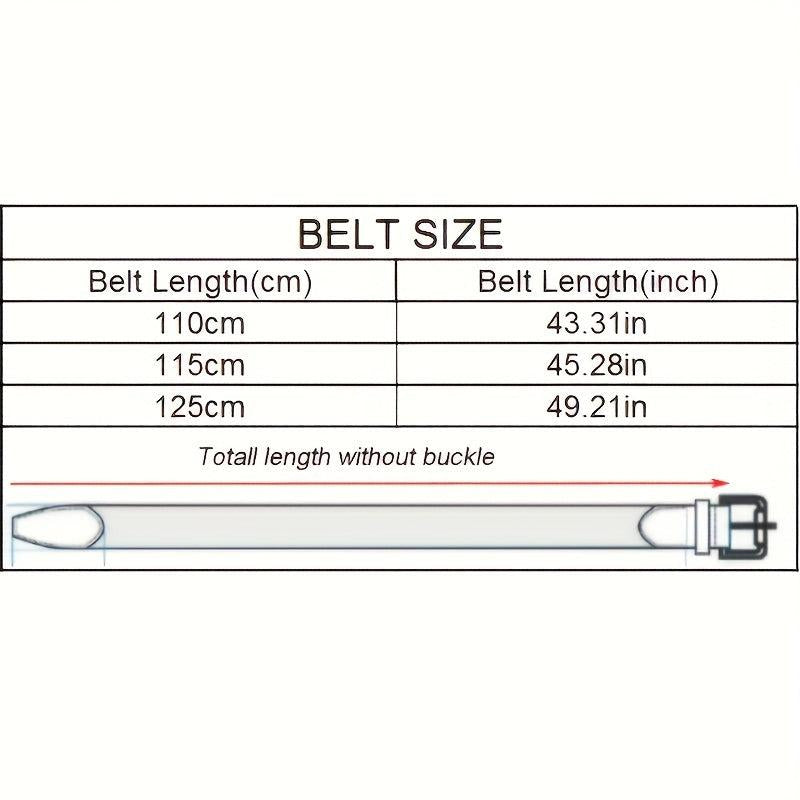 Men's Leather Letter Buckle Belt Automatic Buckle Business Suit Waist Strap