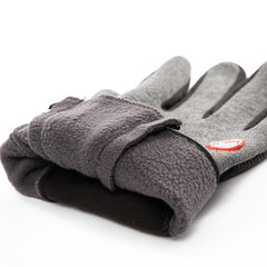 Winter Warm Gloves with Zipper Non-slip Touch Screen Outdoor Sports