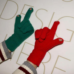 Touchable Screen Knitted Warm Gloves Unisex