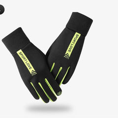 Men's Winter Cycling Gloves Fleece Touch Screen Waterproof Non slip
