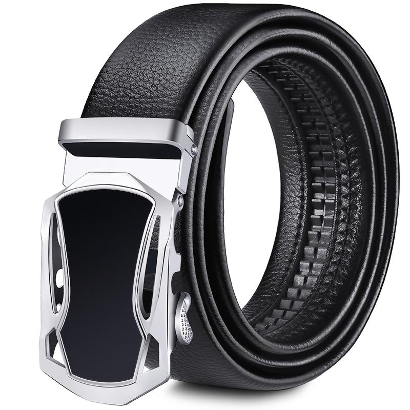 Men Waist Belt Sports Car Automatic Buckle Length Adjustable