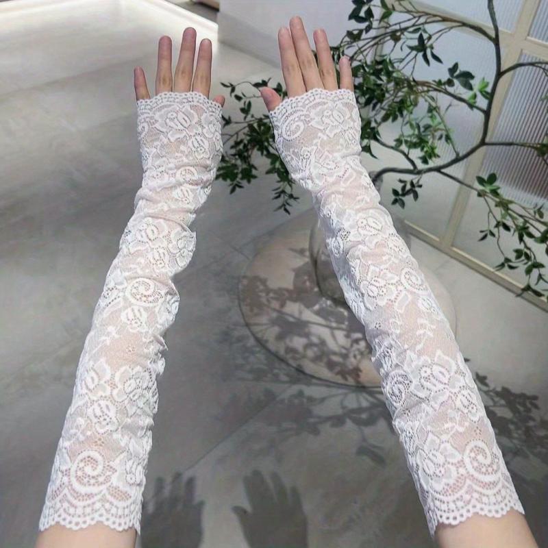 Sunproof Lace Sleeves for Women Summer UV Protection