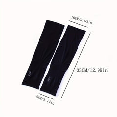 Solid Long Ice Sleeve Women Summer Sports Arm Sleeves Sunscreen Cycling Gloves