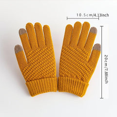 Winter Warm Touch Screen Knit Gloves Unisex