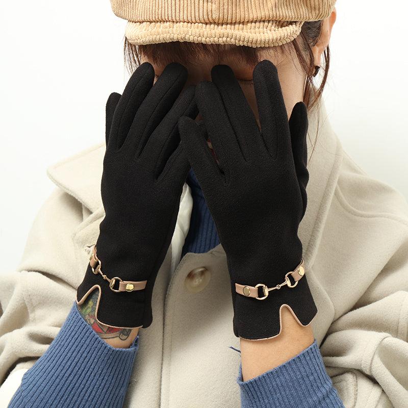 Winter Warm Gloves Touch Screen Texting Fingers Fleece Lined Windproof