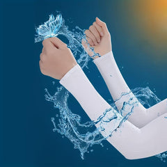 Breathable Sunscreen Long Arm Protection Sleeve - Fingerless Design