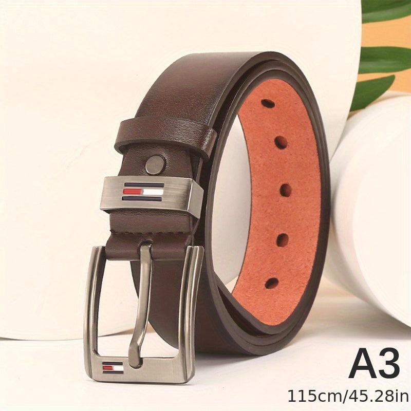 Men's PU Square Buckle Business Casual Belt Autumn Winter Belt