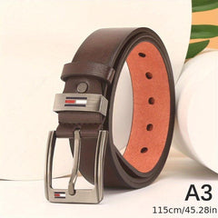 Men's PU Square Buckle Business Casual Belt Autumn Winter Belt