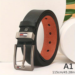 Men's PU Square Buckle Business Casual Belt Autumn Winter Belt