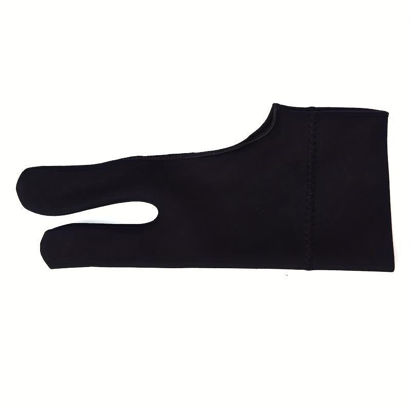 Drawing Gloves for Women & Men Two Fingers Right Left Hand Black