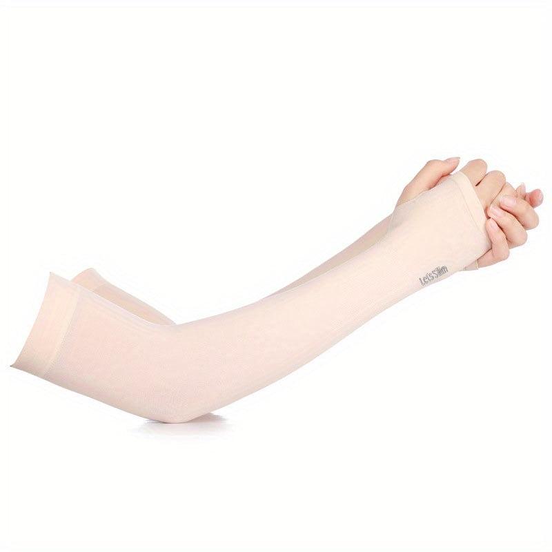 UV Protection Ice Sleeves Long Fingerless Gloves Unisex