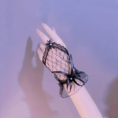 Vintage Lace Wedding Bridal Gloves Punk Style