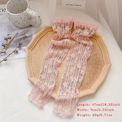 Vintage Lace Floral Embroidery Gloves for Women