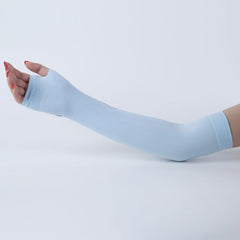 Breathable Summer Fingerless Gloves UV Protection Arm Sleeves
