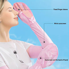 1pair Minimalist Sunscreen Arm Sleeves for Outdoor
