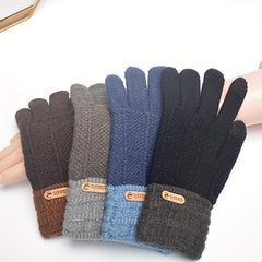 Warm Velvet Full Finger Gloves Touch Screen