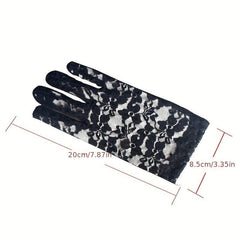 Sexy Lace Short Wedding Bridal Gloves